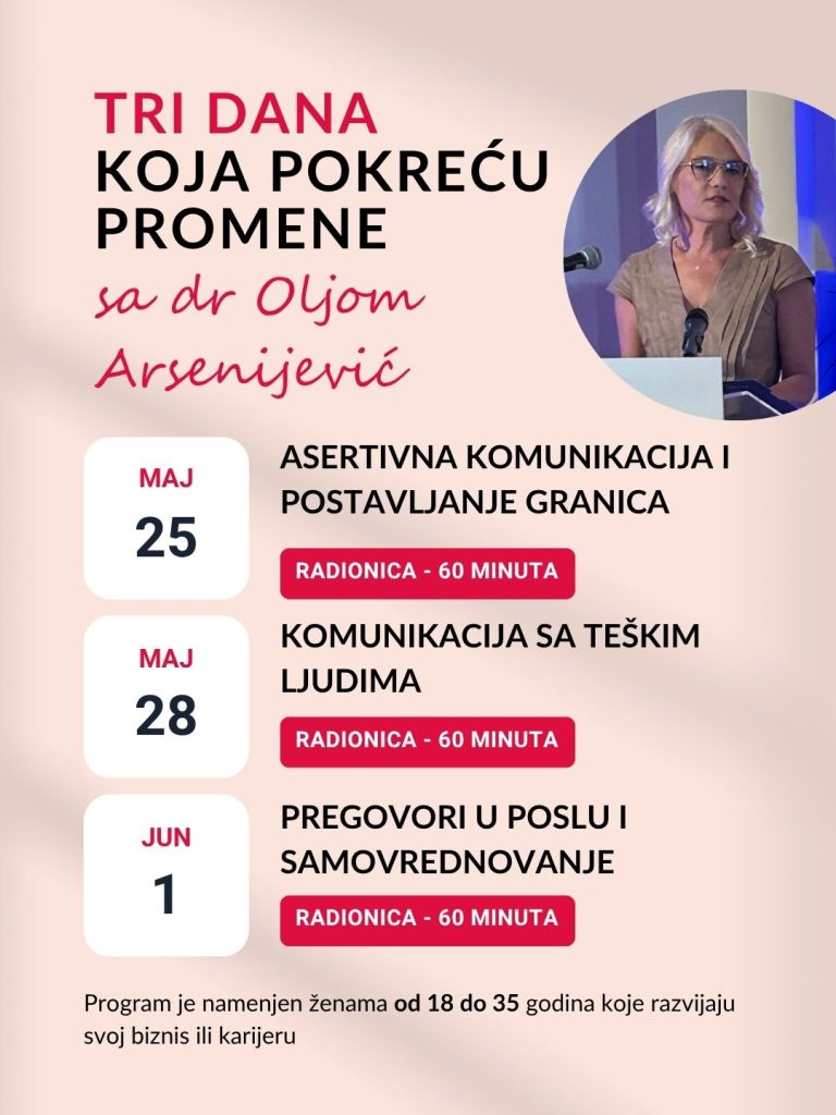 Tri dana koja pokrećupromene