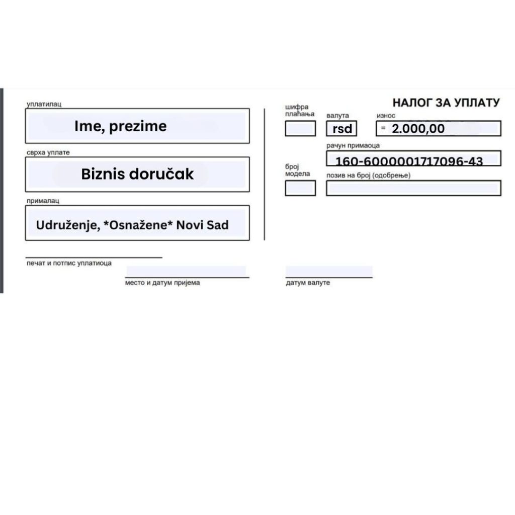 Uplatnica biznis doruČak